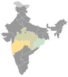 Inde • |1730/1853| • dynastie Bhonsle de Nagpur: carte